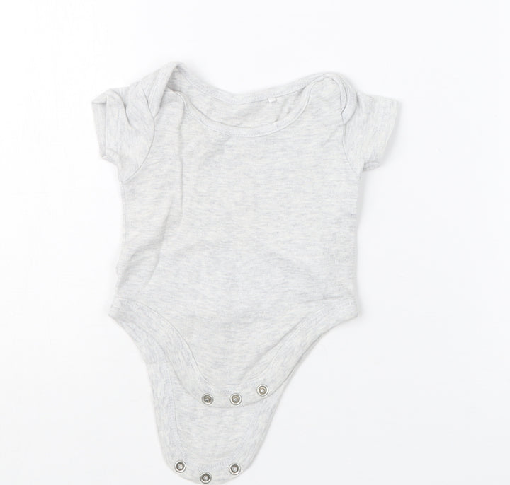 Lily & Dan Baby Grey   Babygrow One-Piece Size Newborn