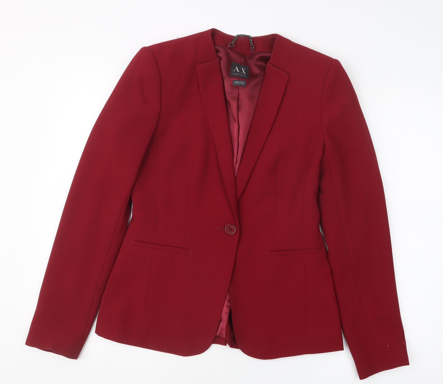 Armani Exchange Womens Red   Jacket Blazer Size 6