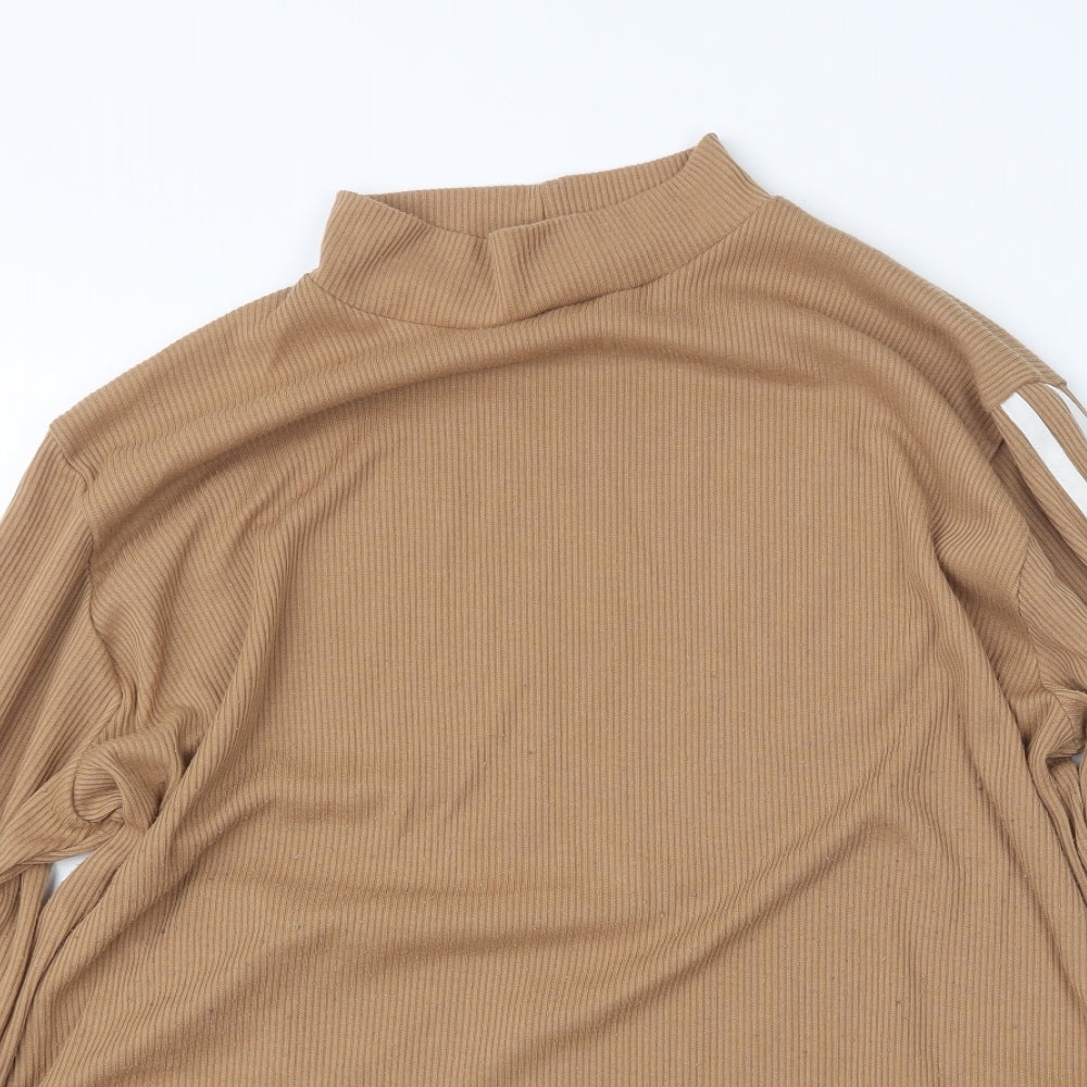 Boohoo Womens Beige   Pullover Jumper Size 22