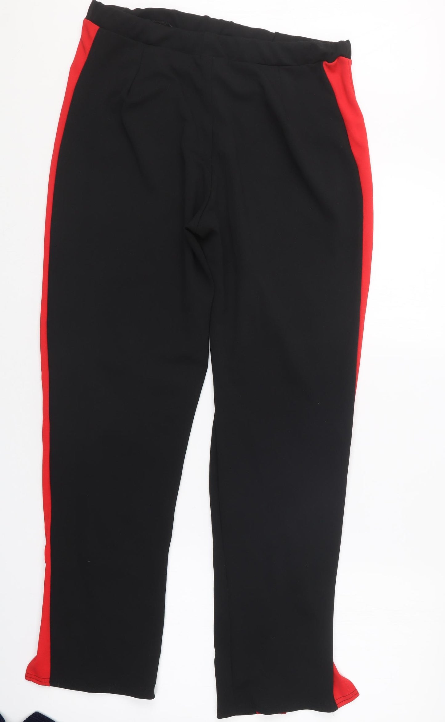 PRETTYLITTLETHING Womens Black   Trousers  Size 16 L29 in