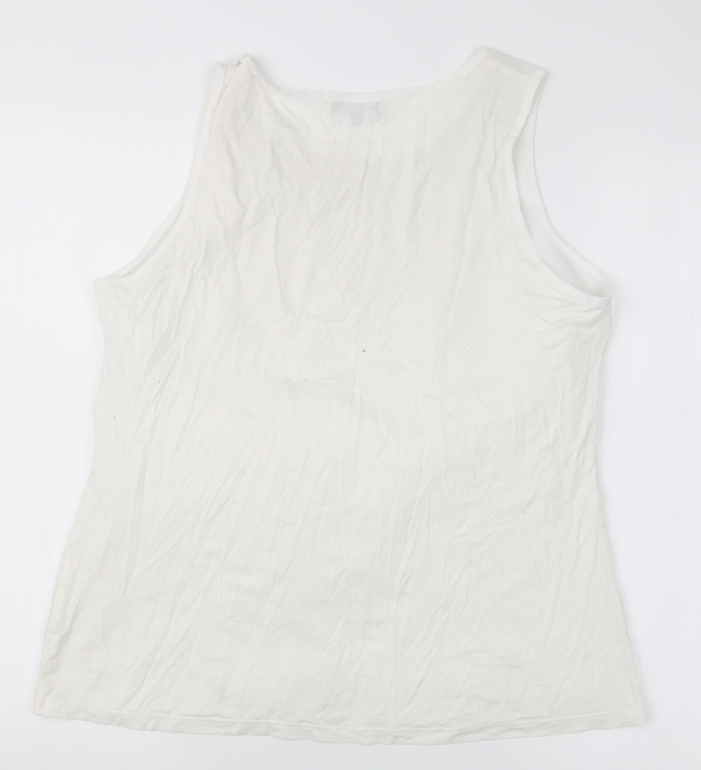 Mia Moda Womens White   Basic Blouse Size 10