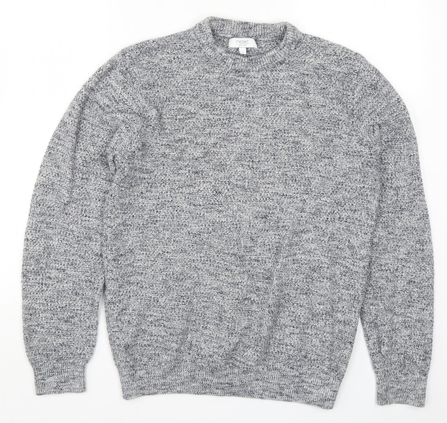 NEXT Mens Grey  Knit Pullover Jumper Size M