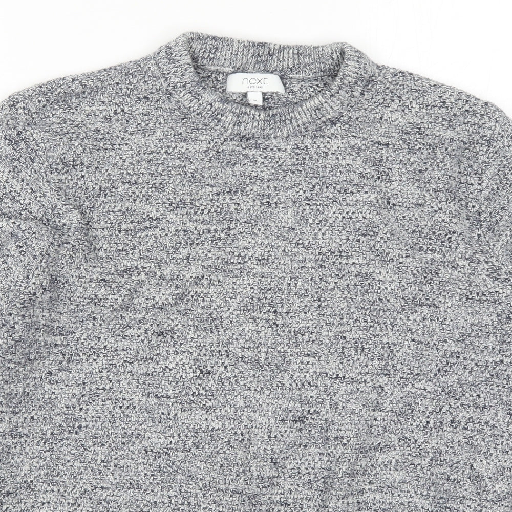 NEXT Mens Grey  Knit Pullover Jumper Size M