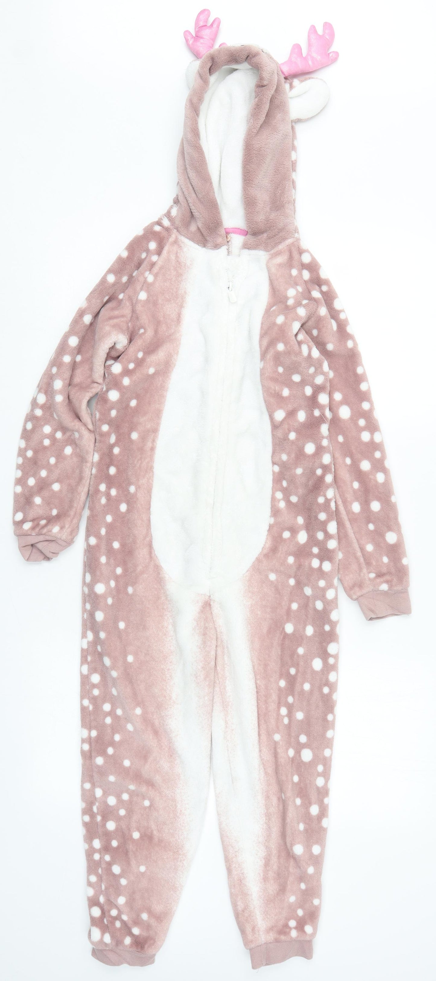 George Girls Pink Polka Dot  Top One Piece Size 8-9 Years  - Deer