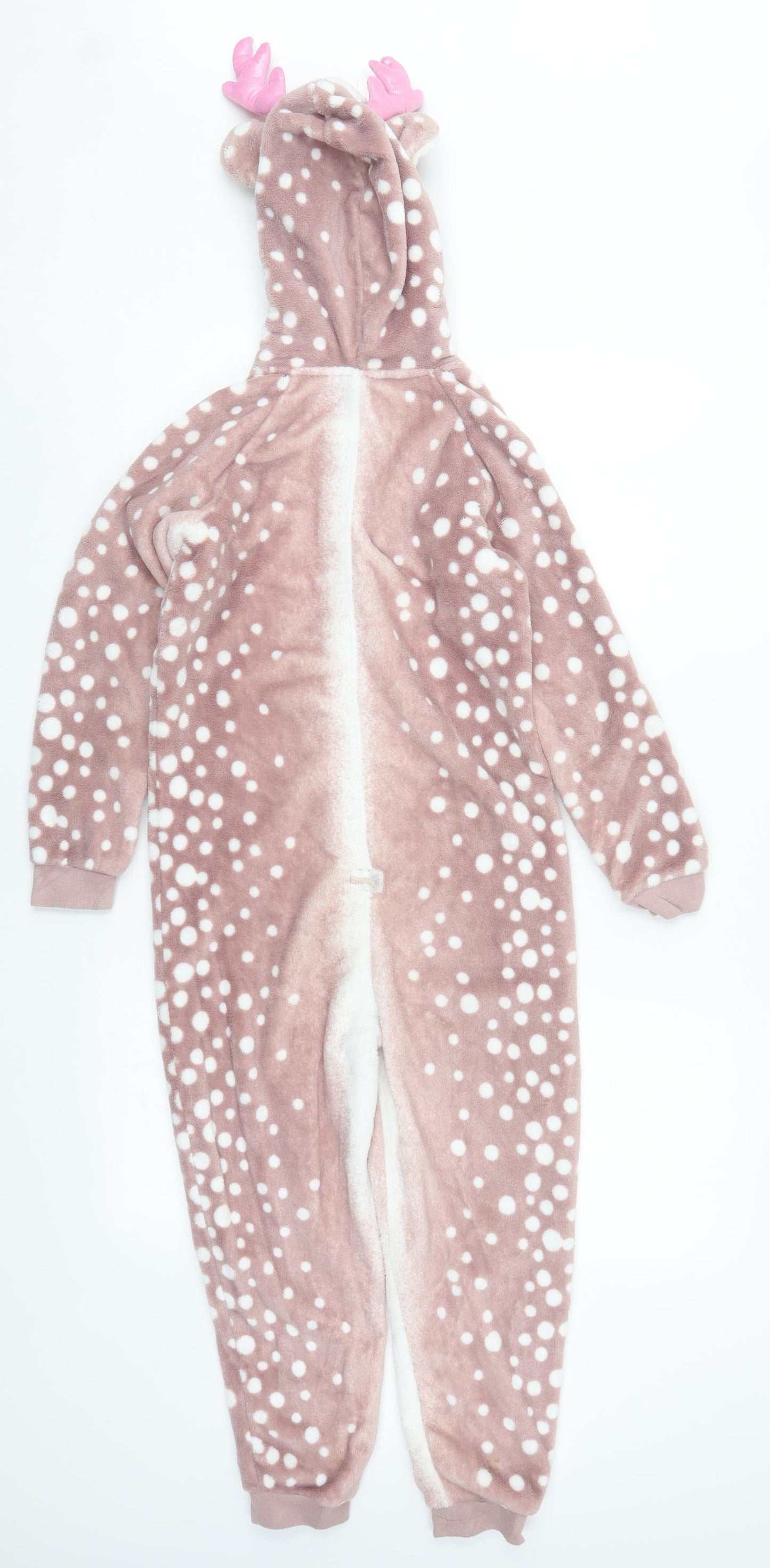 George Girls Pink Polka Dot  Top One Piece Size 8-9 Years  - Deer