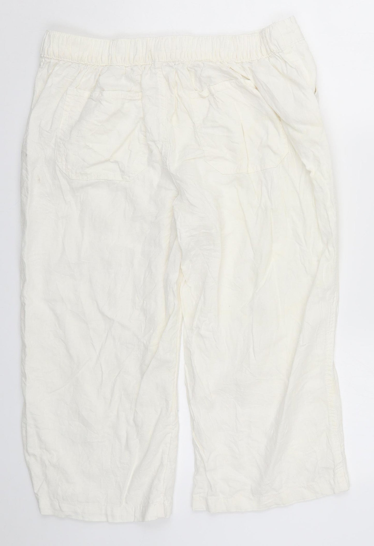 TU Womens White   Cropped Trousers Size 16
