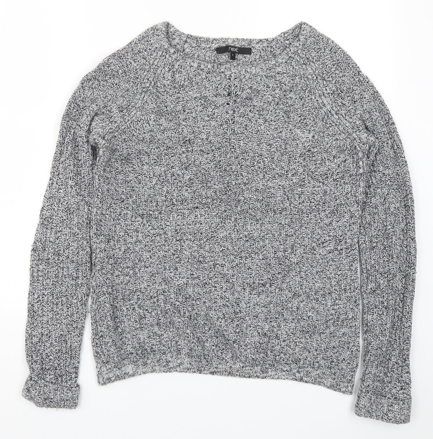 NEXT Womens Grey  Knit Pullover Jumper Size 8