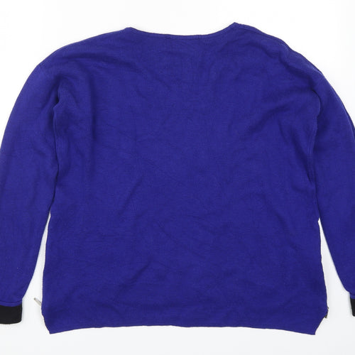 Marks and Spencer Womens Blue  Knit Pullover Jumper Size 10