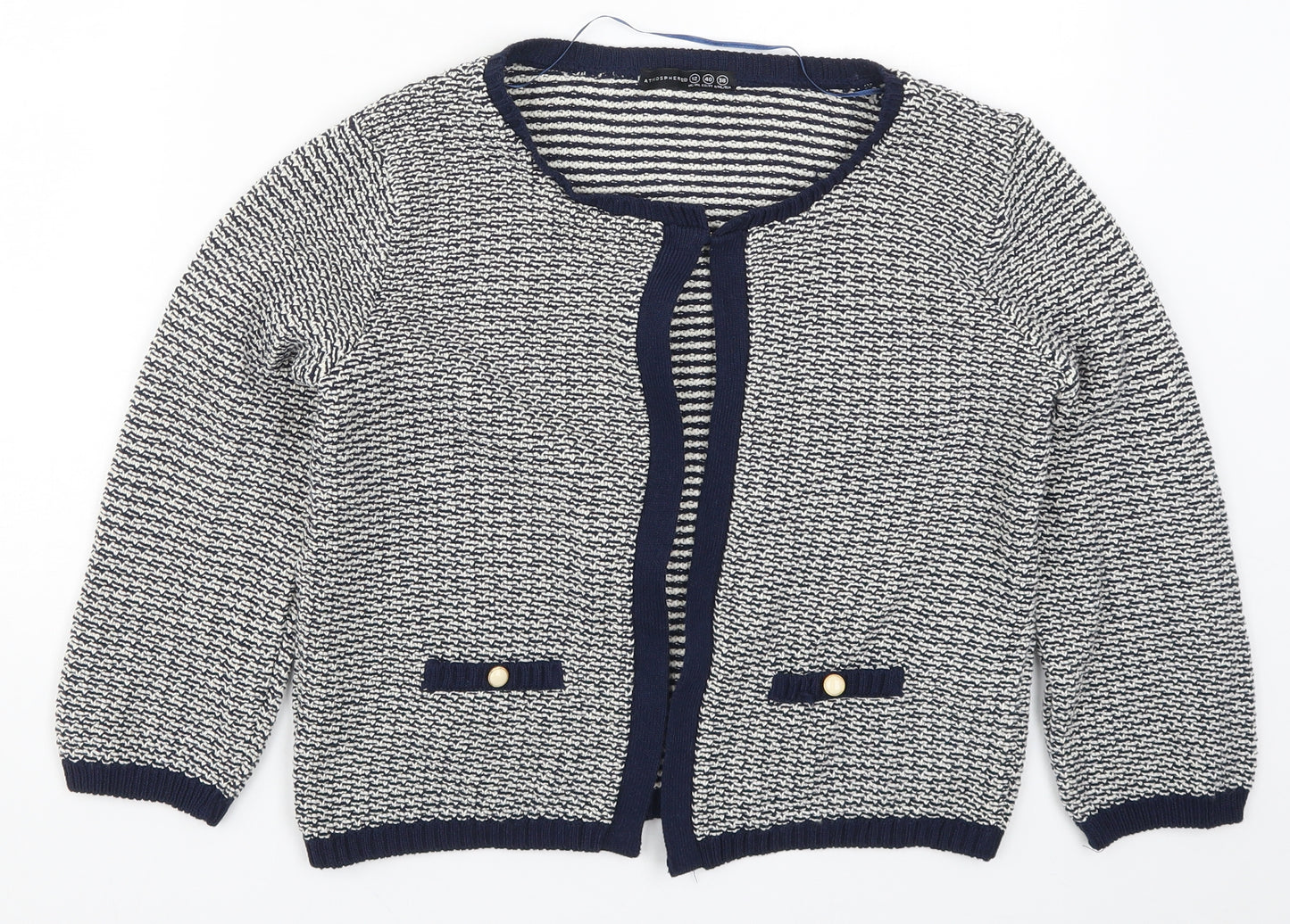 Atmosphere Womens Blue  Knit Cardigan Jumper Size 12
