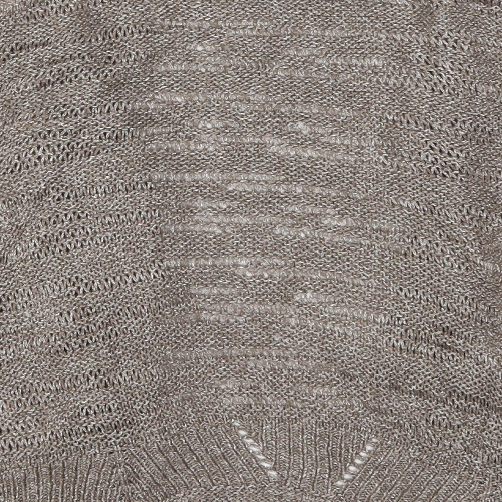 Per Una Womens Brown  Knit Cardigan Jumper Size 14