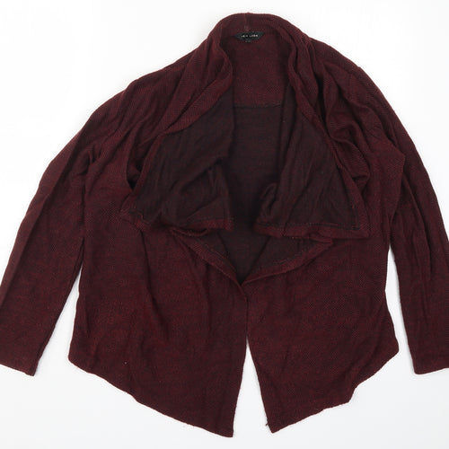 New Look Womens Red  Knit Cardigan Jumper Size 12