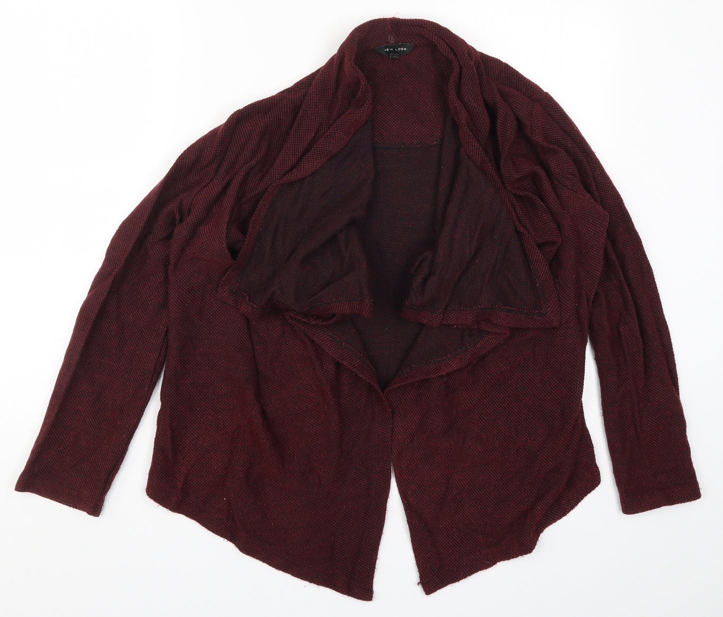 New Look Womens Red  Knit Cardigan Jumper Size 12