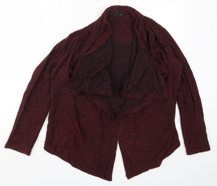 New Look Womens Red  Knit Cardigan Jumper Size 12