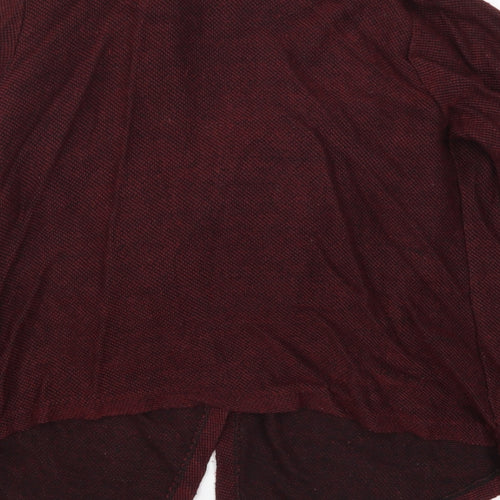 New Look Womens Red  Knit Cardigan Jumper Size 12