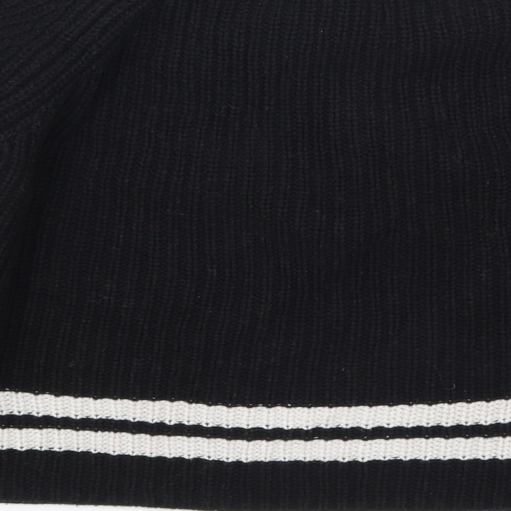 Zara Womens Black Striped Knit Pullover Jumper Size S