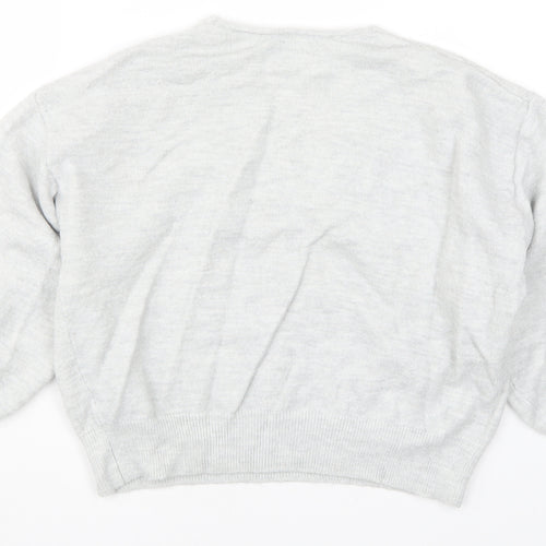 ASOS Womens Grey  Knit Pullover Jumper Size 10