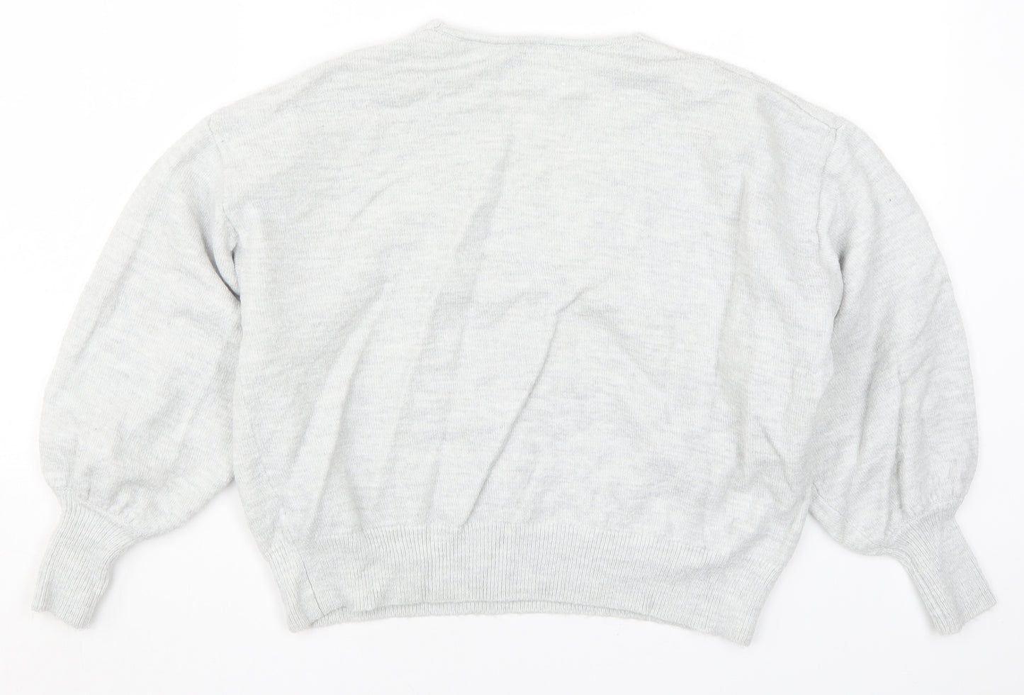 ASOS Womens Grey  Knit Pullover Jumper Size 10