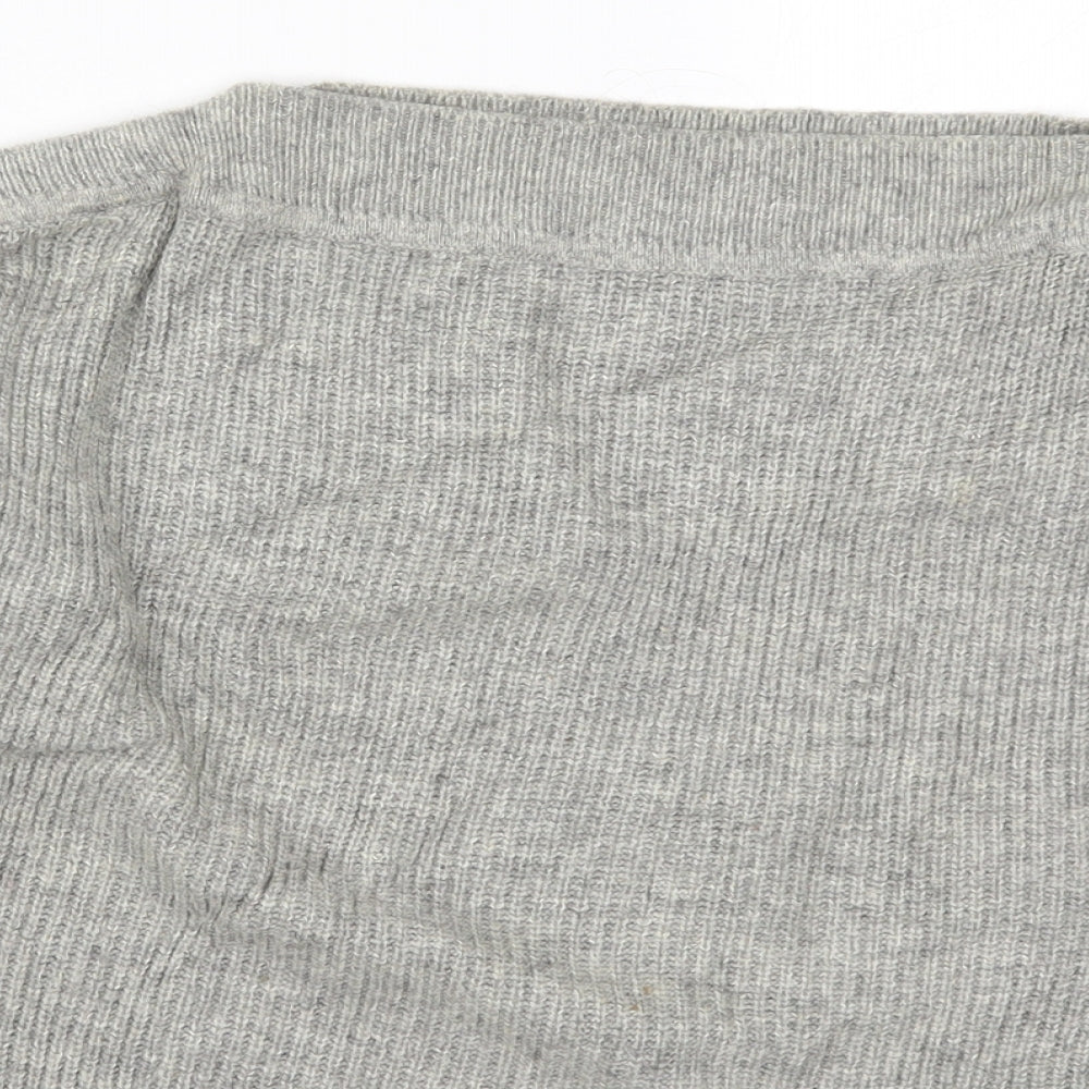 Oliver Bonas Womens Grey  Knit Pullover Jumper Size 8