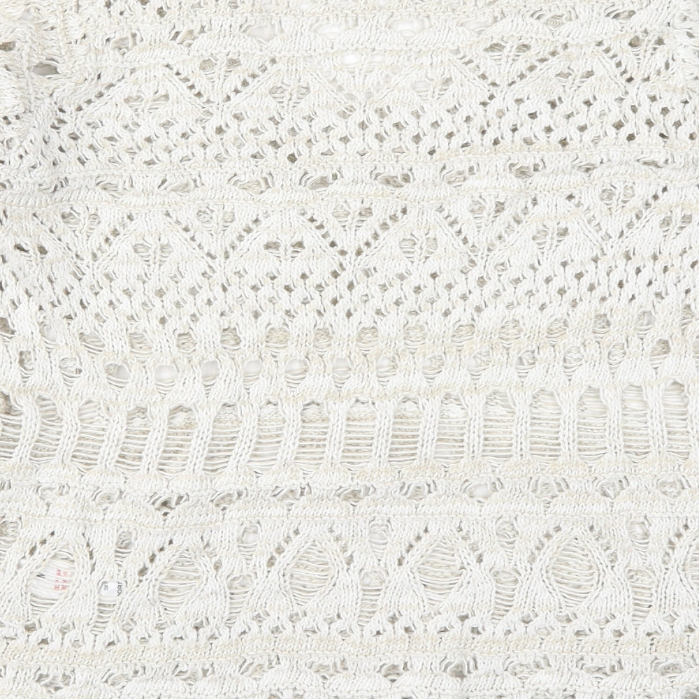 Dorothy Perkins Womens Beige  Knit Pullover Jumper Size M