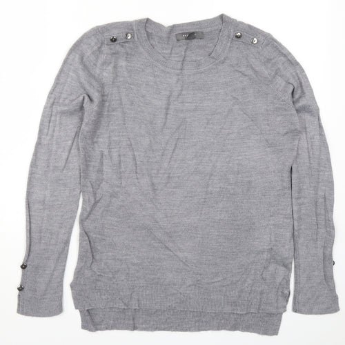 Primark Womens Grey  Knit Pullover Jumper Size 6