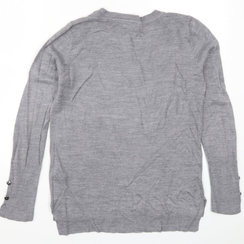 Primark Womens Grey  Knit Pullover Jumper Size 6
