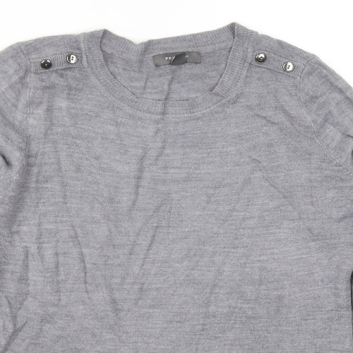 Primark Womens Grey  Knit Pullover Jumper Size 6