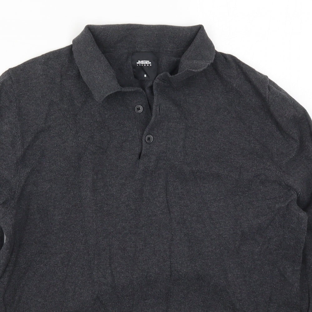 Burton Mens Grey  Knit Pullover Jumper Size M