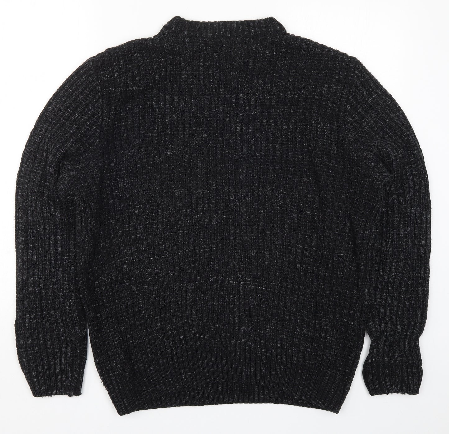 NEXT Mens Black  Knit Pullover Jumper Size XL