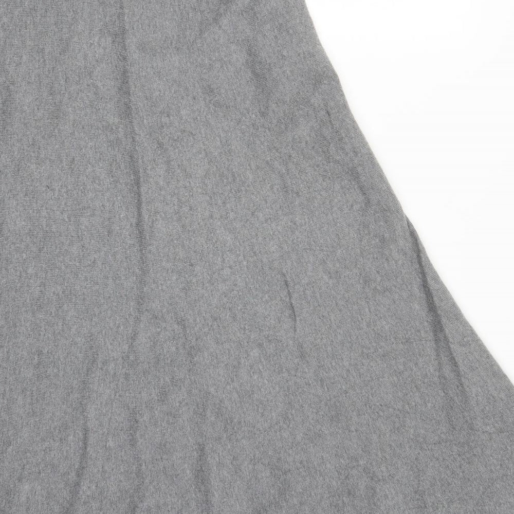 Marks and Spencer Womens Grey  Knit Swing Skirt Size 14