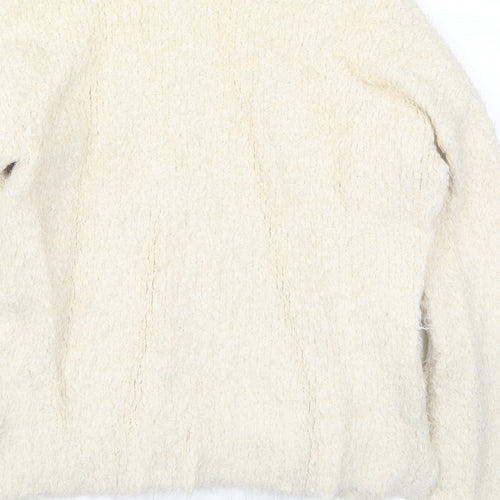 Sparkle & Fade Womens Beige  Knit Pullover Jumper Size XS