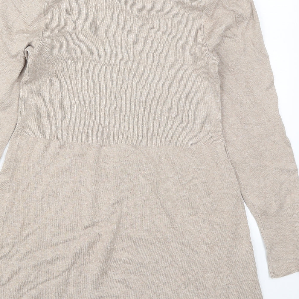 George Womens Beige  Knit Jumper Dress  Size 12