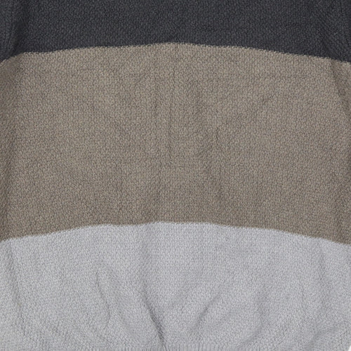 Gap Mens Grey Striped Knit Pullover Jumper Size M  - Brown
