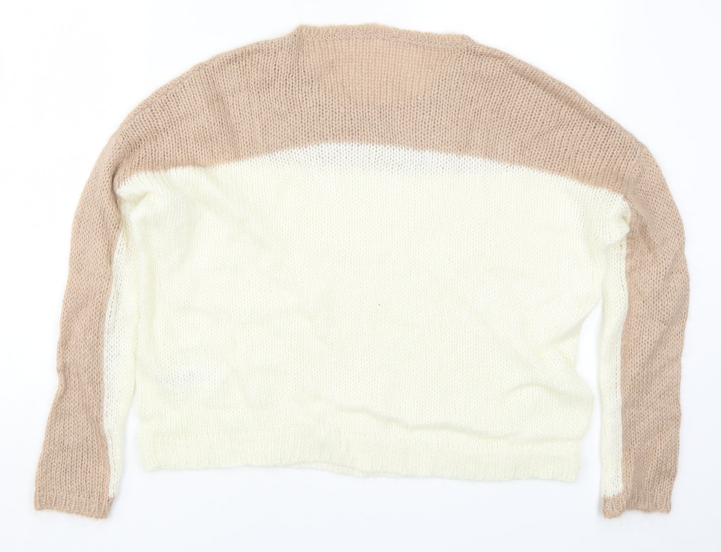 Dorothy Perkins Womens Pink  Knit Pullover Jumper Size S  - Colourblock