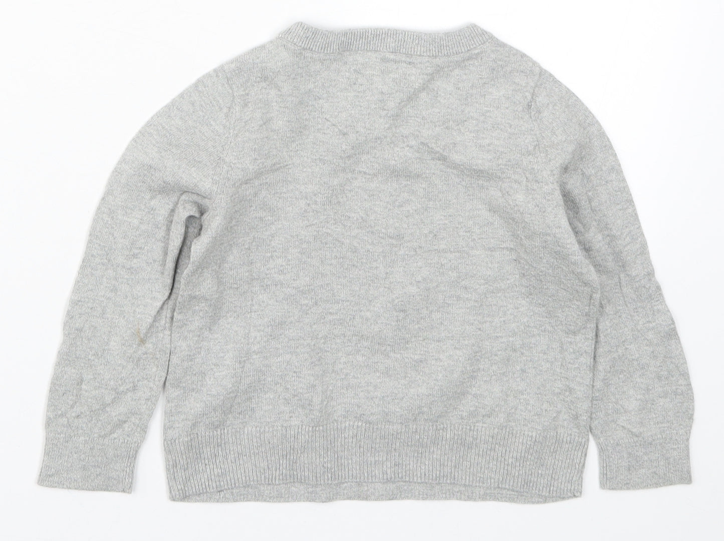 Gap Girls Grey  Knit Pullover Jumper Size 3 Years  - Minnie Mouse
