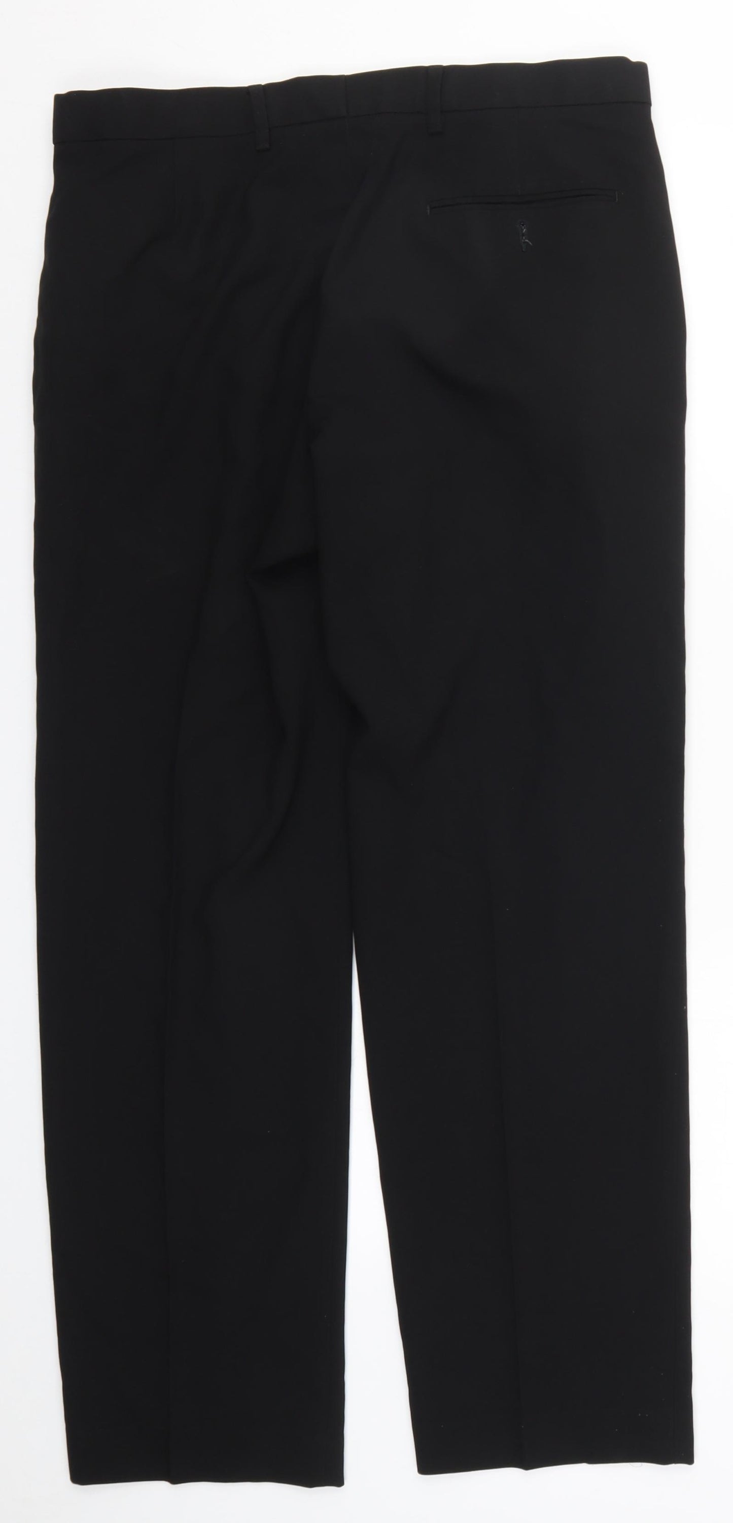 Marks and Spencer Mens Black   Trousers  Size 34 L31 in