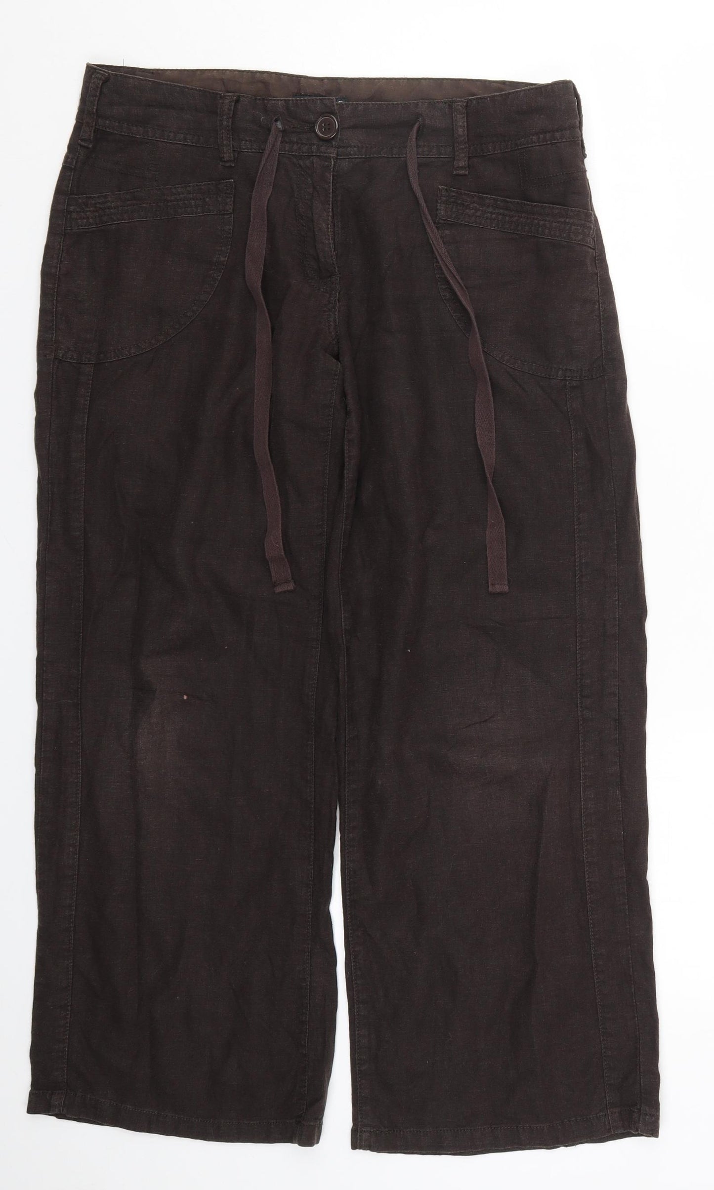 NEXT Womens Brown   Trousers  Size 12 L26.5 in