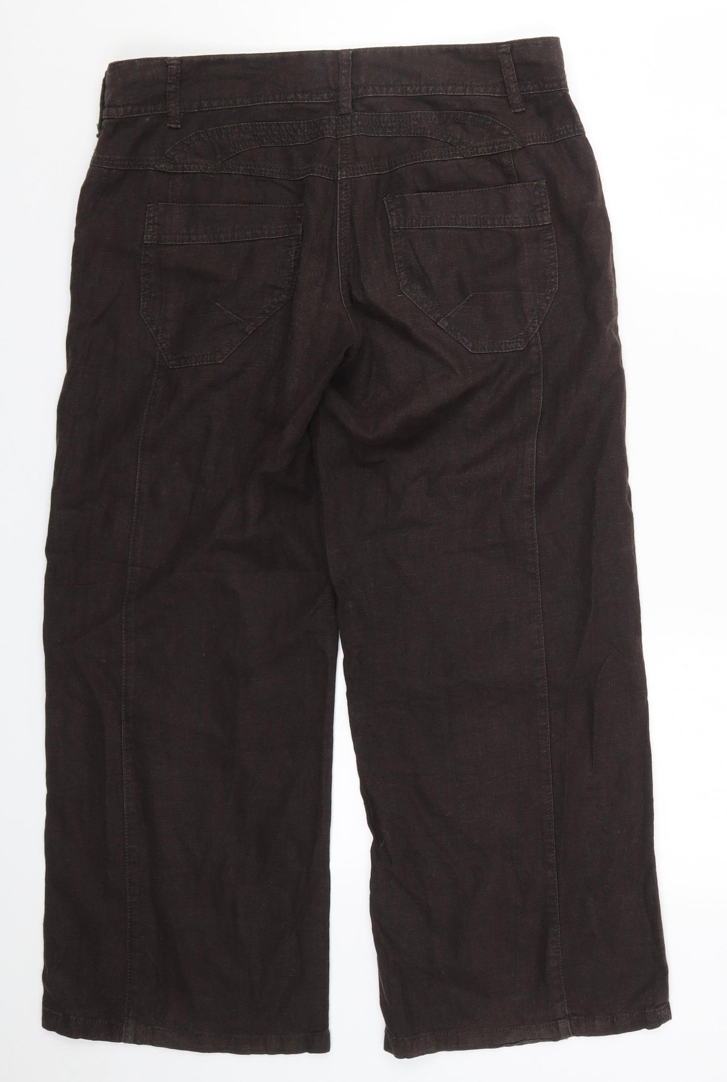 NEXT Womens Brown   Trousers  Size 12 L26.5 in