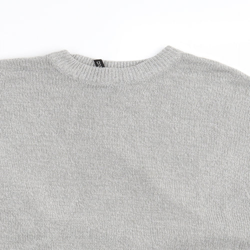 H&M Womens Grey  Knit Pullover Jumper Size M