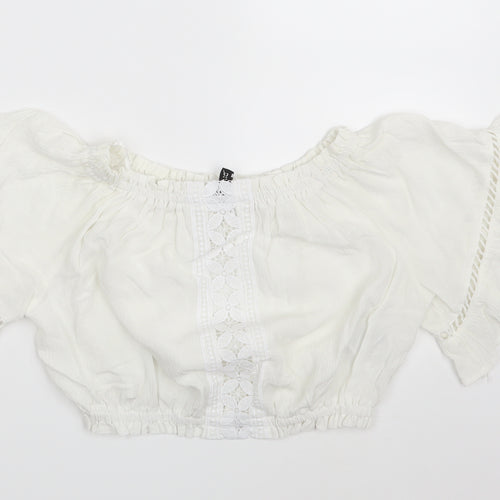 Divided Womens Ivory   Basic Blouse Size 10