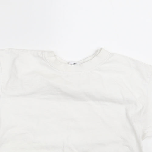 Banner Boys White   Basic T-Shirt Size 9-10 Years