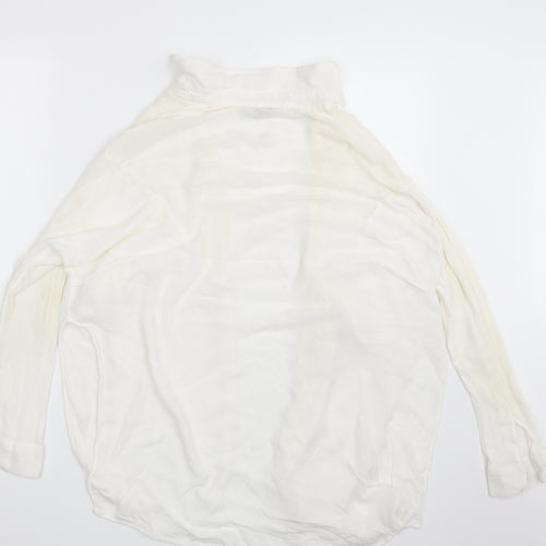 Akasa Womens Ivory   Basic Button-Up Size 10
