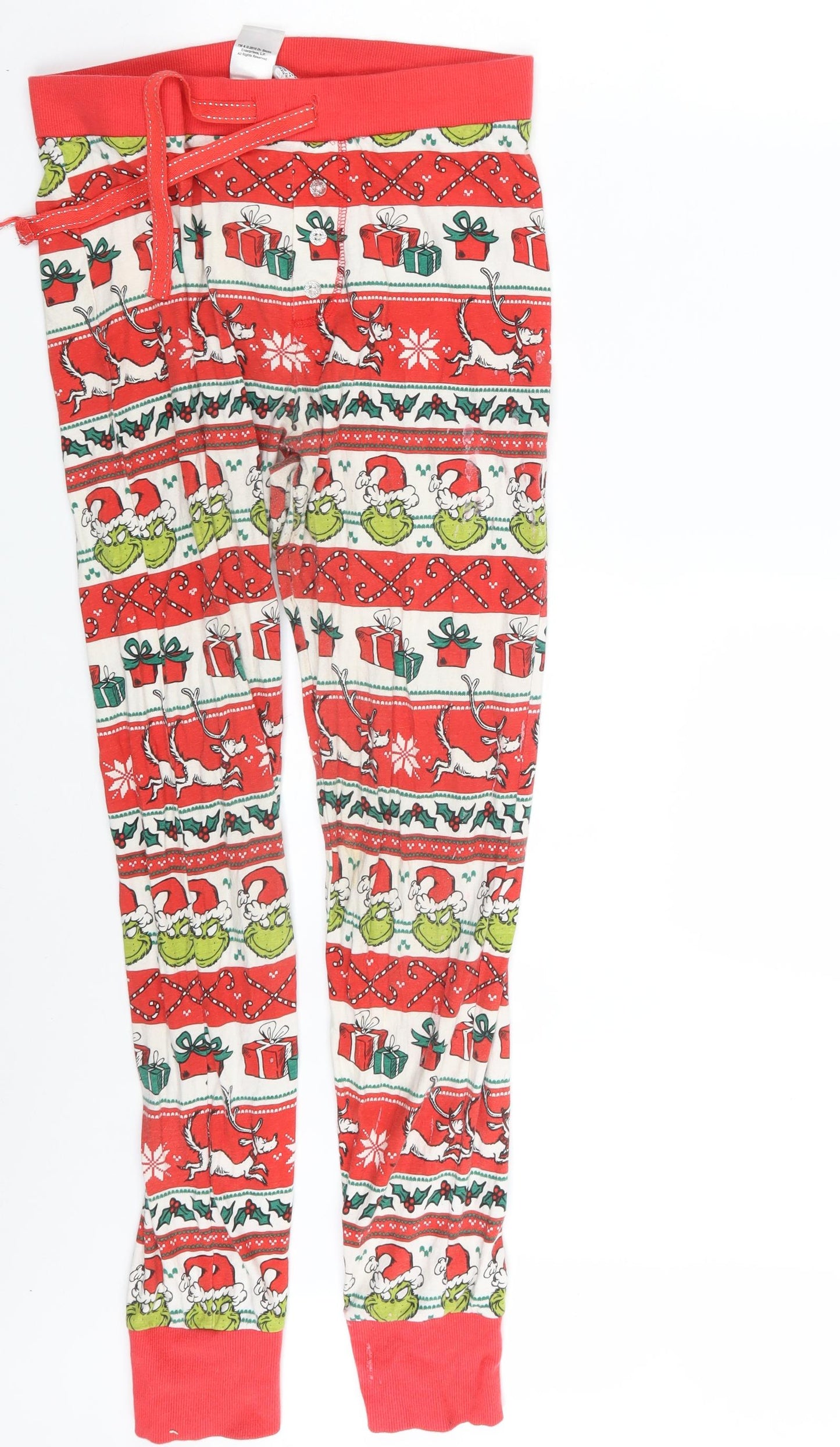 Primark Womens Multicoloured Fair Isle  Jegging Leggings Size 10 L27 in - Seasonal Christmas Festive Holiday