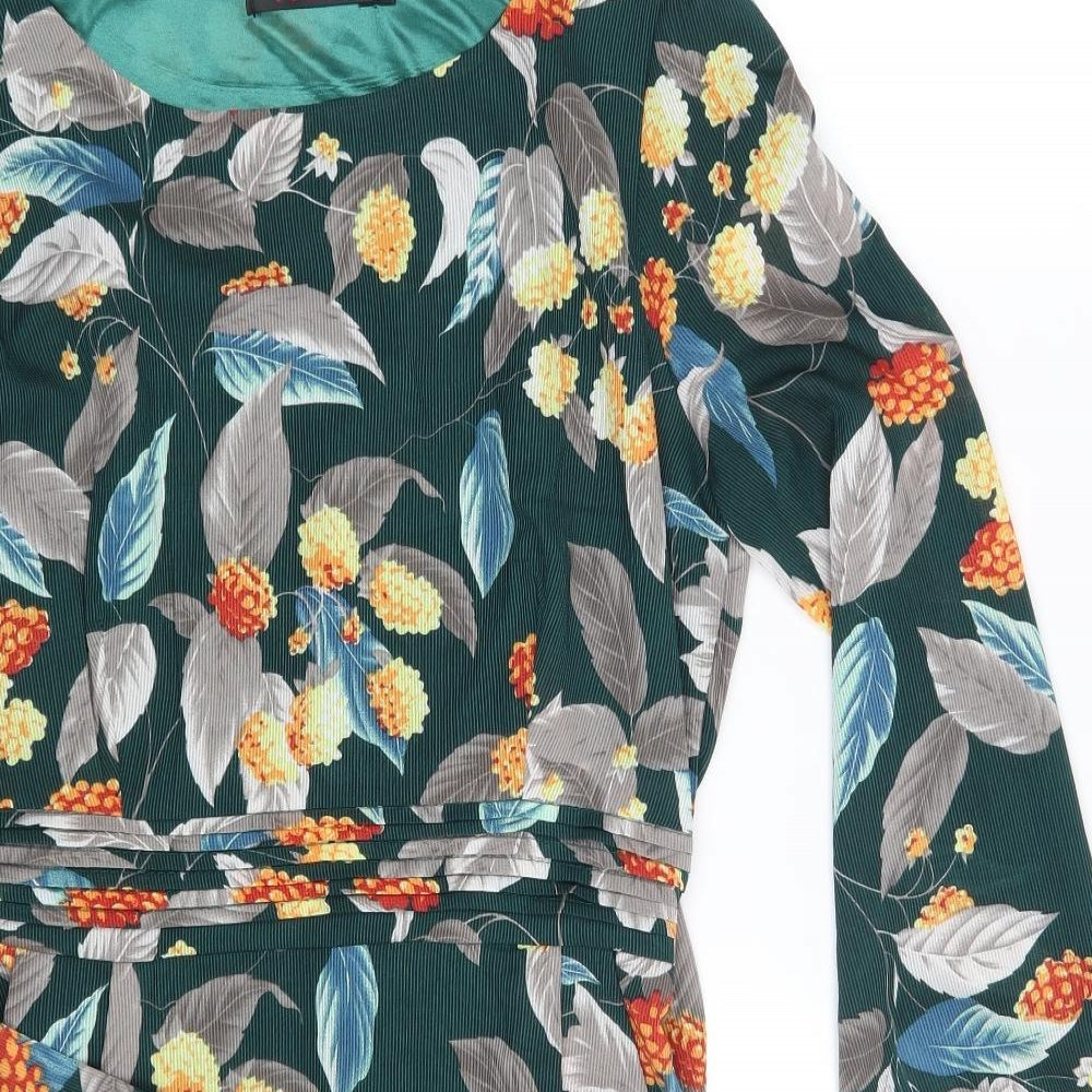 Tenki Womens Green Floral  A-Line  Size 14