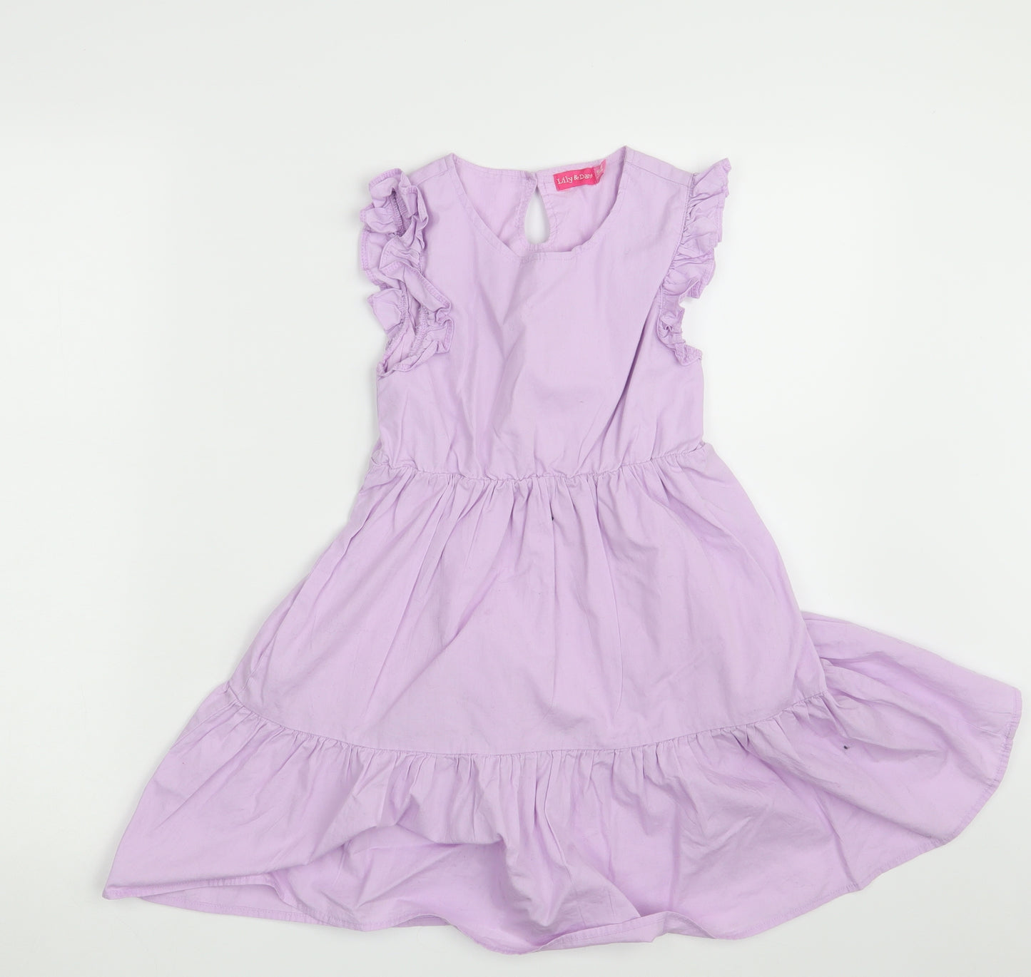 Lily & Dan Girls Purple   A-Line  Size 5-6 Years