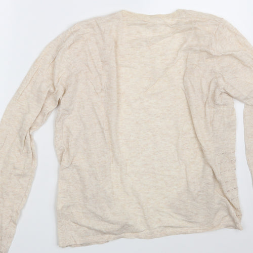 So Sweet Womens Beige   Wrap Jumper Size L