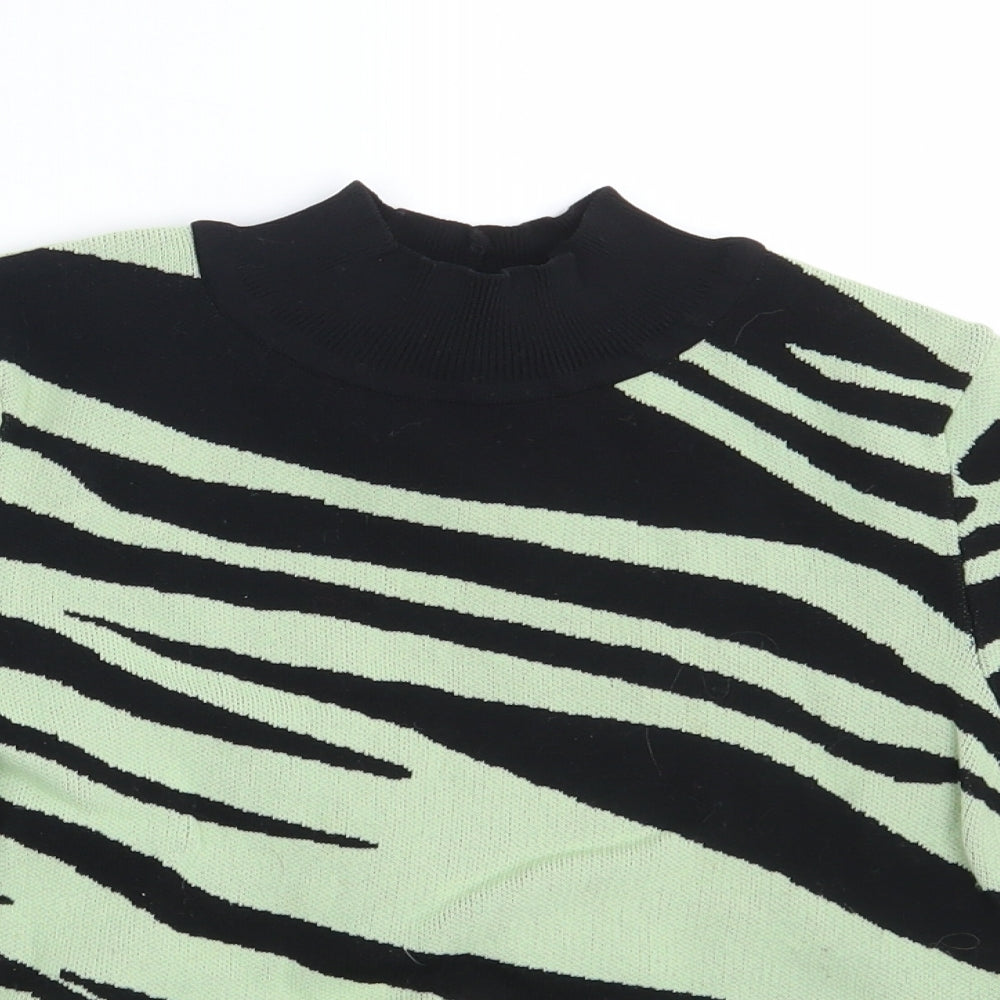 ASOS Womens Black Geometric  Pullover Jumper Size 6