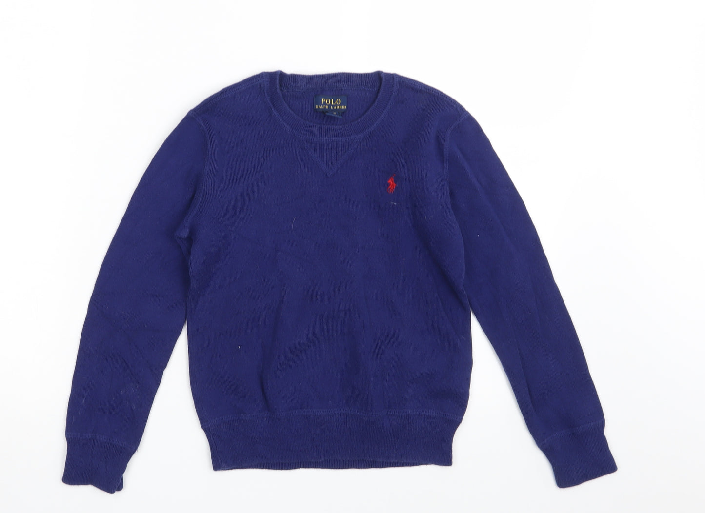 Polo Ralph Lauren Boys Blue   Pullover Jumper Size 8 Years