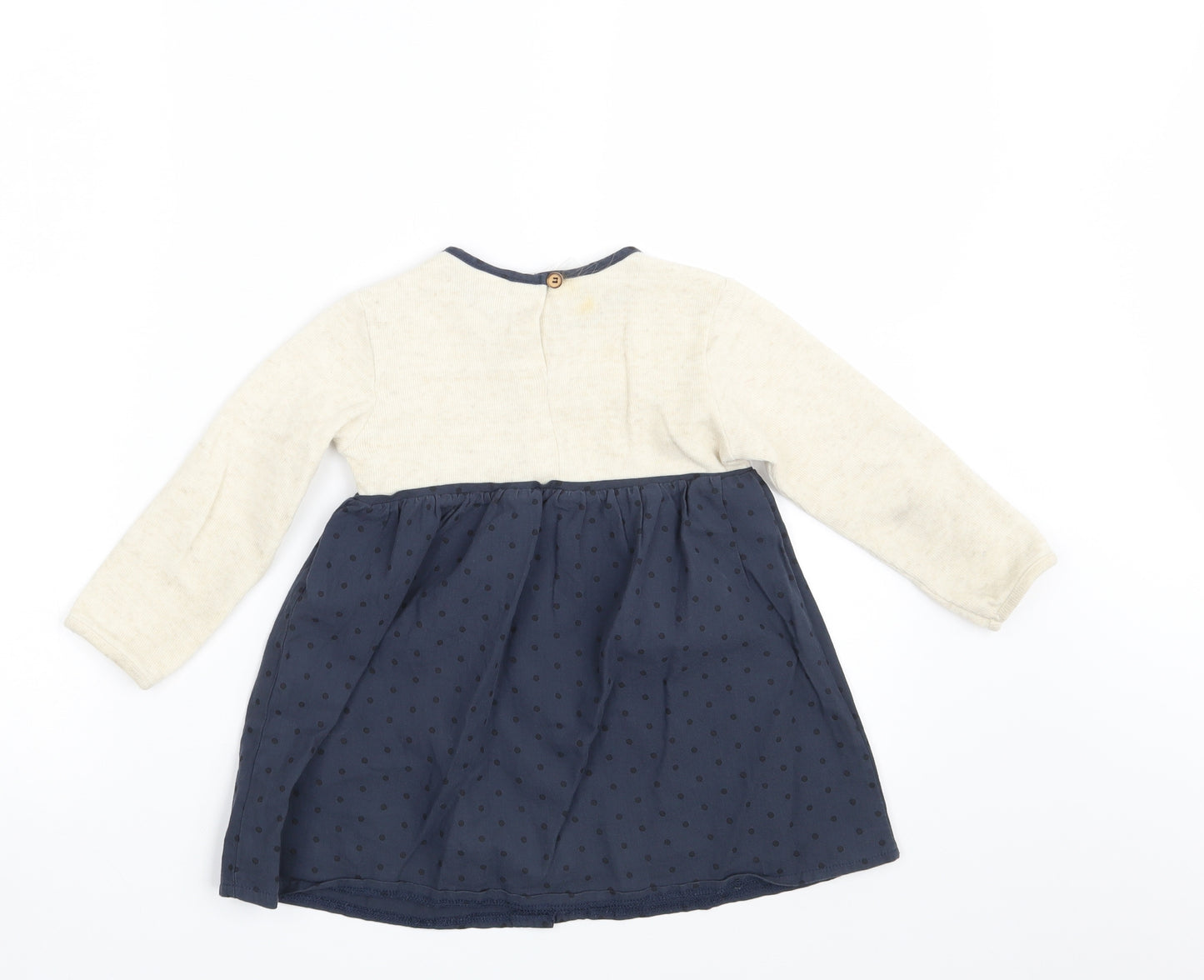 Zara Girls Beige Polka Dot  A-Line  Size 2-3 Years