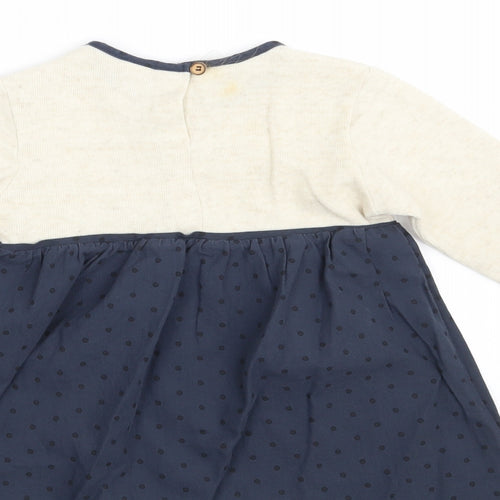 Zara Girls Beige Polka Dot  A-Line  Size 2-3 Years