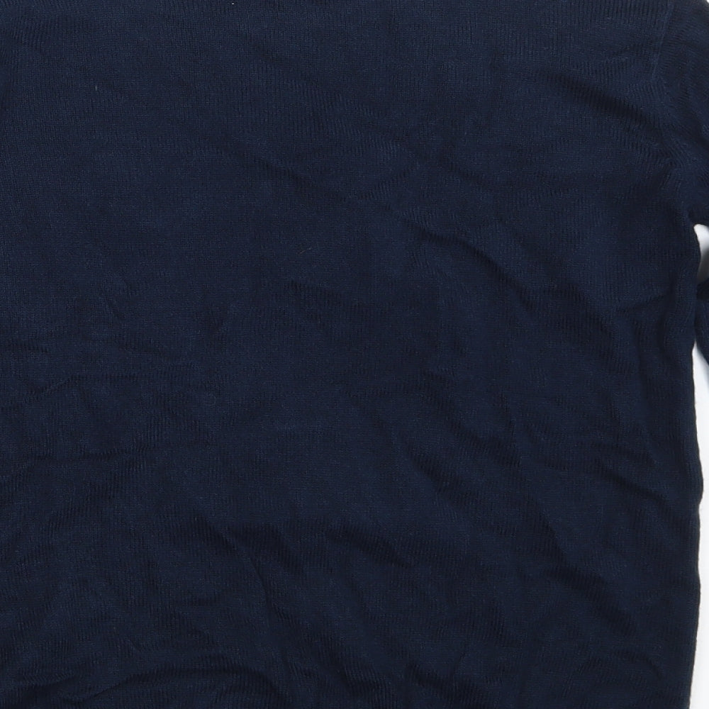 Primark Womens Blue   Pullover Jumper Size 4  - Seasonal Christmas Festive Holiday